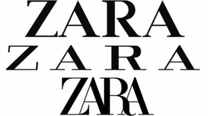 Zmiana logotypu Zara na przestrzeni lat